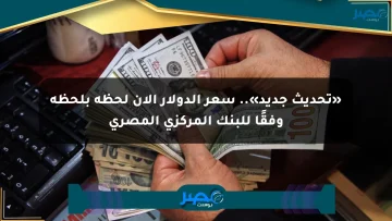 «تحديث جديد».. سعر الدولار الآن لحظة بلحظة وفقًا للبنك المركزي المصري