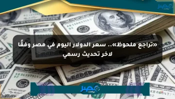 «تراجع ملحوظ».. سعر الدولار اليوم في مصر وفقًا لآخر تحديث رسمي