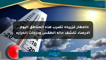 «أمطار غزيرة» تضرب هذه المناطق اليوم.. الأرصاد تكشف حالة الطقس ودرجات الحرارة