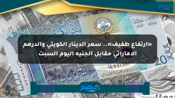 «ارتفاع طفيف».. سعر الدينار الكويتي والدرهم الإماراتي مقابل الجنيه اليوم السبت