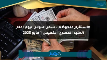 «استقرار ملحوظ».. سعر الدولار اليوم أمام الجنيه المصري الخميس 1 مايو 2025