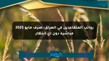 رواتب المتقاعدين في العراق: صرف مايو 2025 مباشرة دون أي انتظار